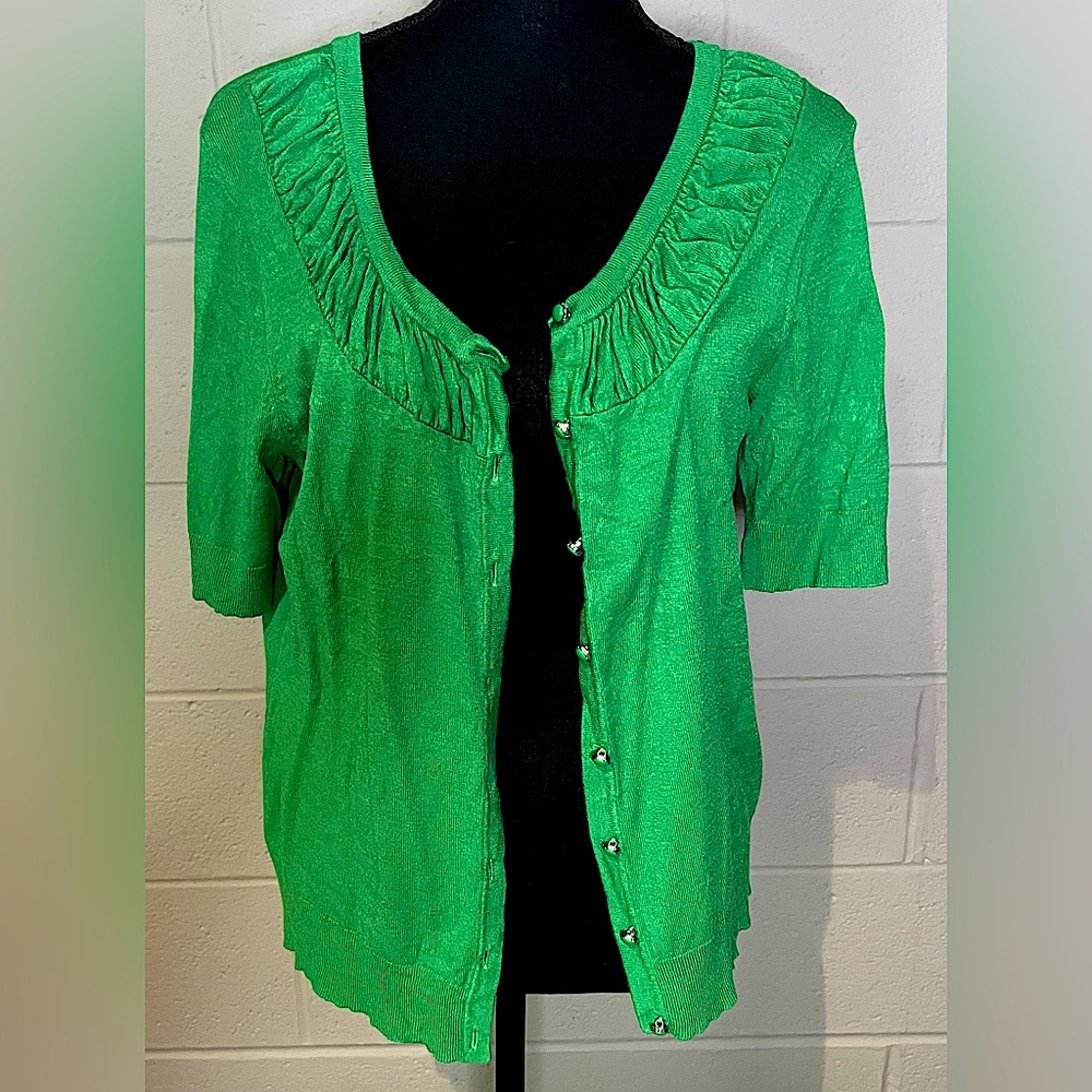 New York & Company Bright Green Sweater